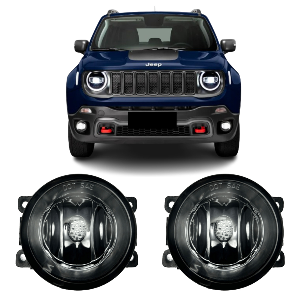Par Farol De Milha Renegade 2016 A 2018 Vidro em Oferta na Shopee