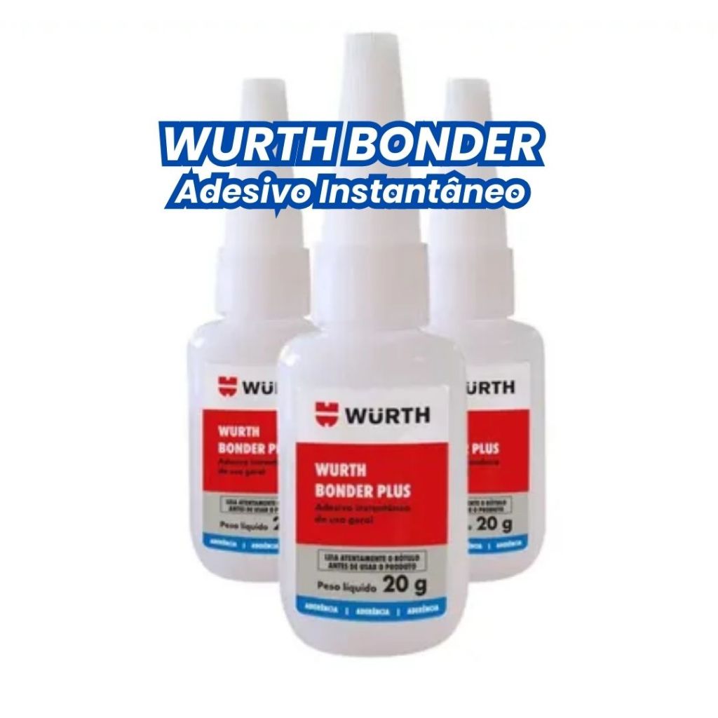 Adesivo Instantâneo Wurth Bonder Plus 20g