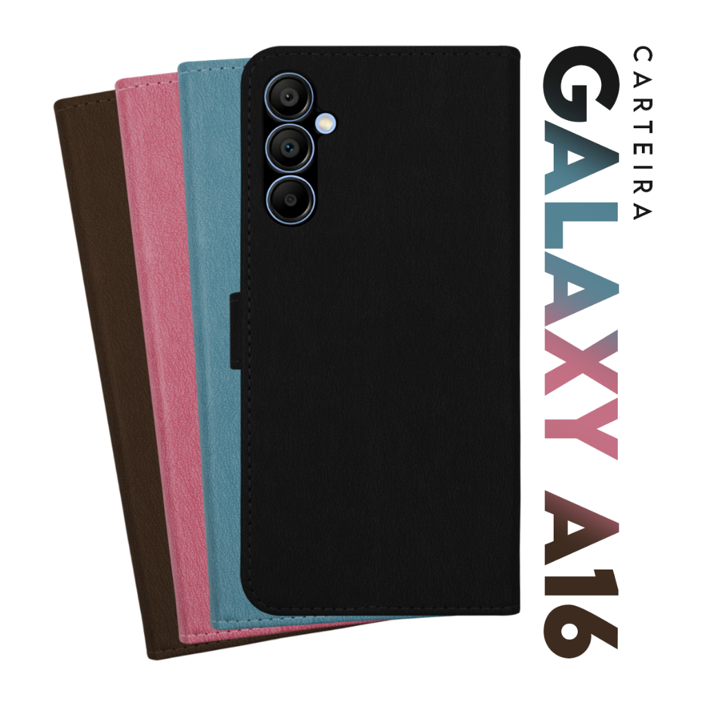 Capa Case Capinha Carteira Flip Cover Para Samsung Galaxy A16 4g A165 / A16 5g A166 tela 6.7 Cell in Power25