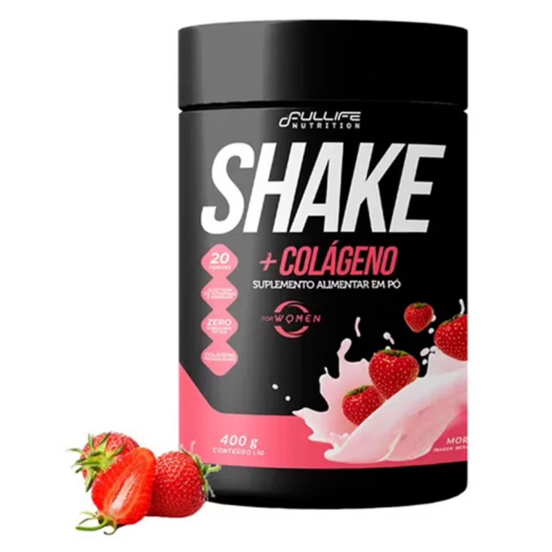 Shake Zero Açúcar + Colágeno Substituto de Refeição 400g Fullife em Oferta na Shopee