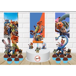 Kit Festa Zootopia em Oferta na Shopee