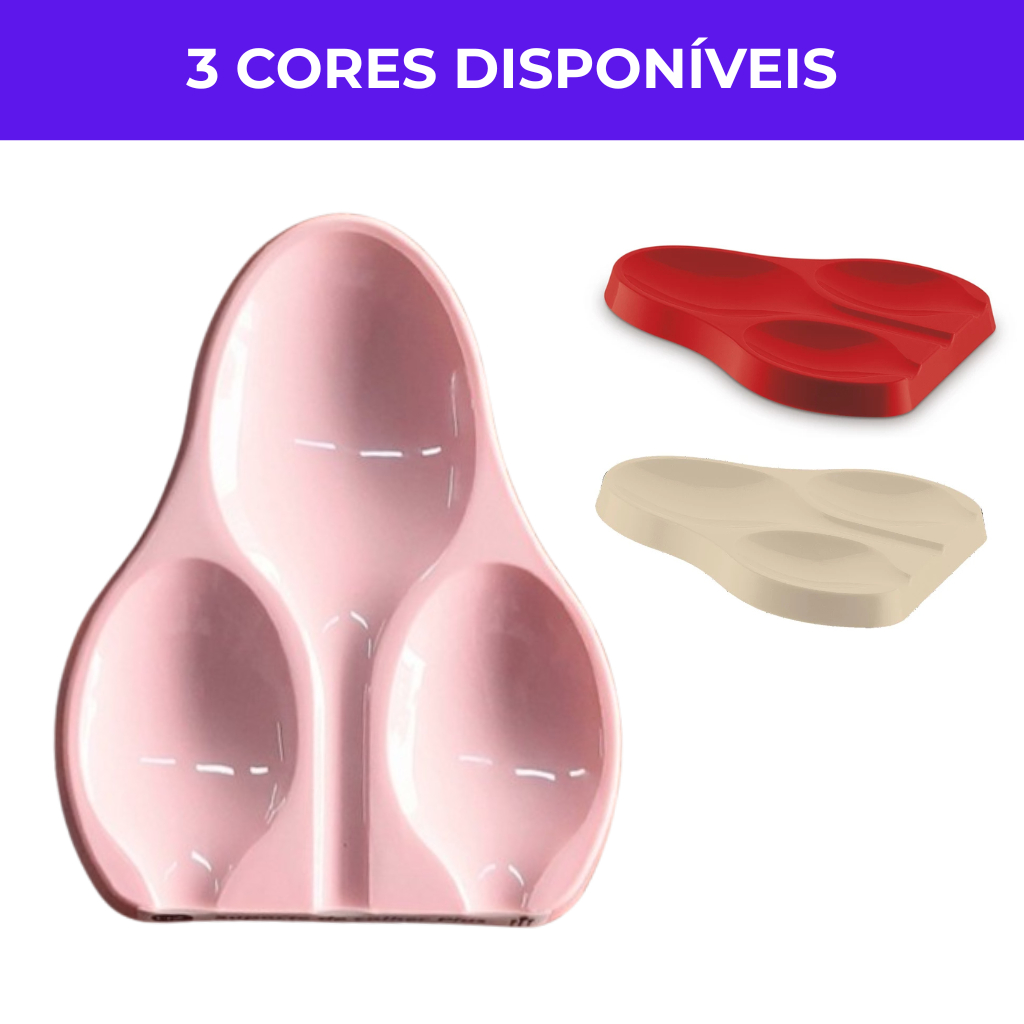 Suporte para colheres de cozinha 3 Lugares plus Descanso de colher - Uz Utilidades em Oferta na Shopee