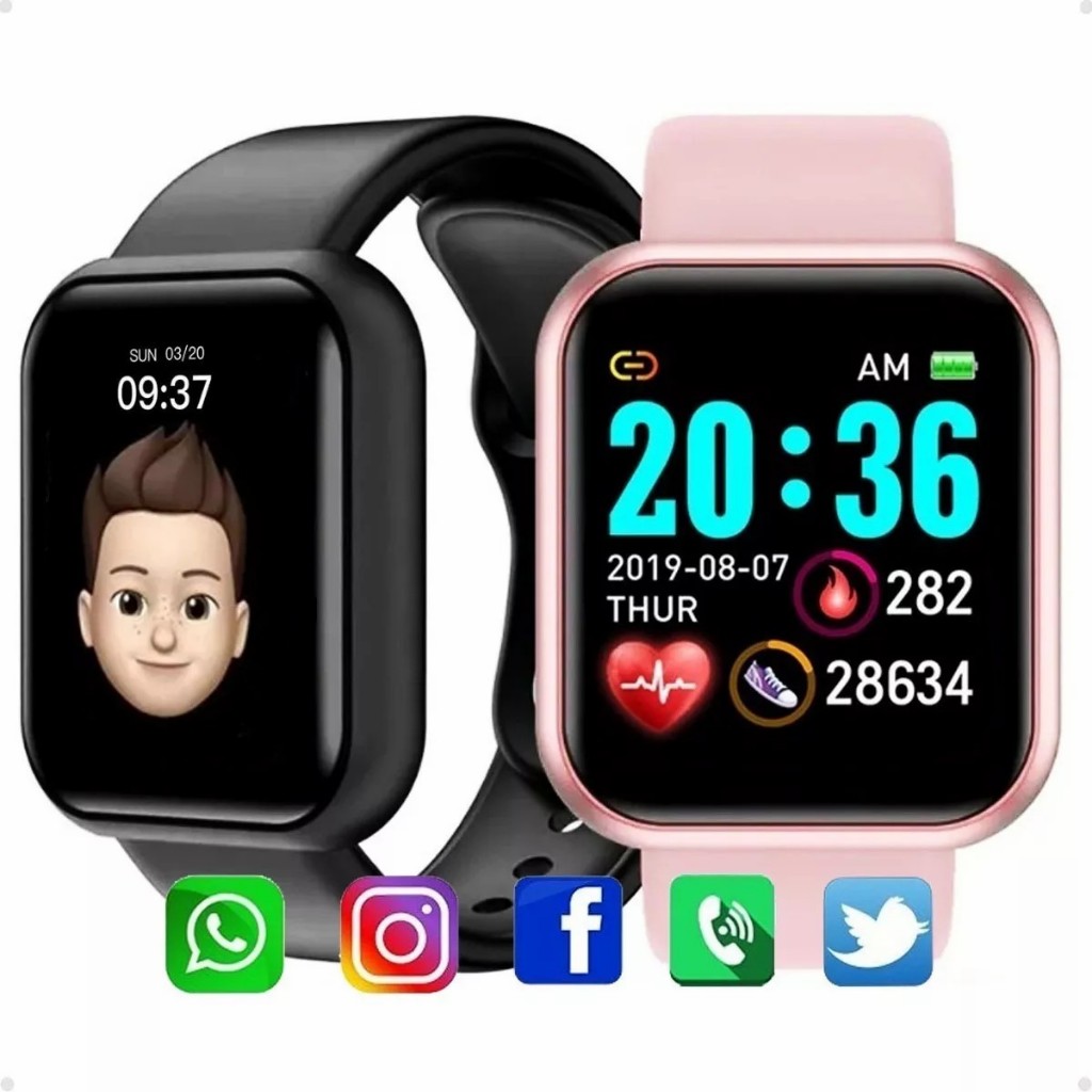 Relógio Smartwatch Android Ios Inteligente D20 Bluetooth Nfe: Onde Comprar | BuscaProdutos