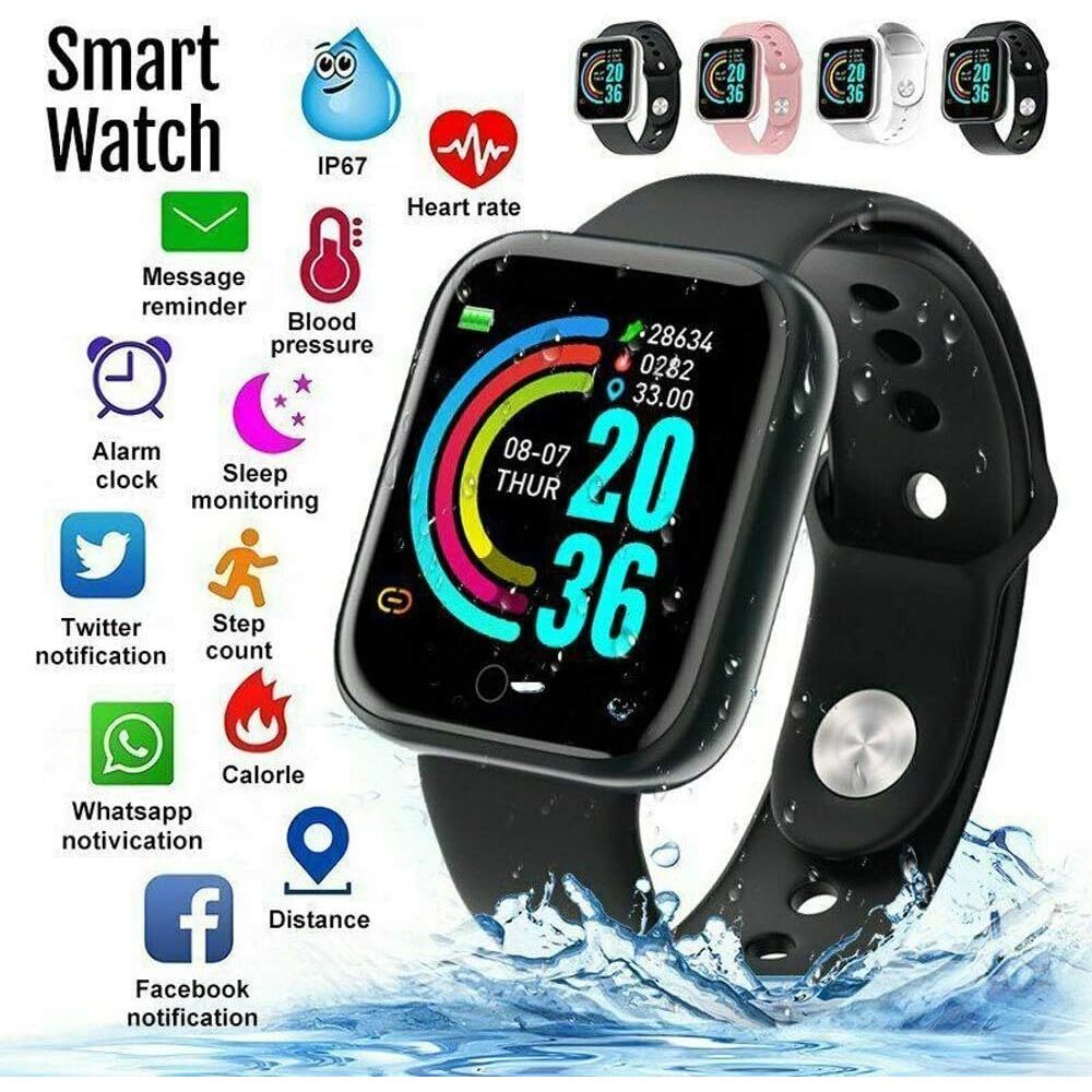 Smartwatch D20 para Caminhada e Academia | Contador de Passos e Calorias - Ultimas Unidades!