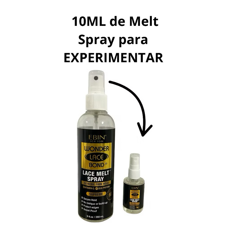 Melt spray derrete tela de Lace Front Melting Ebin Supreme 10ml