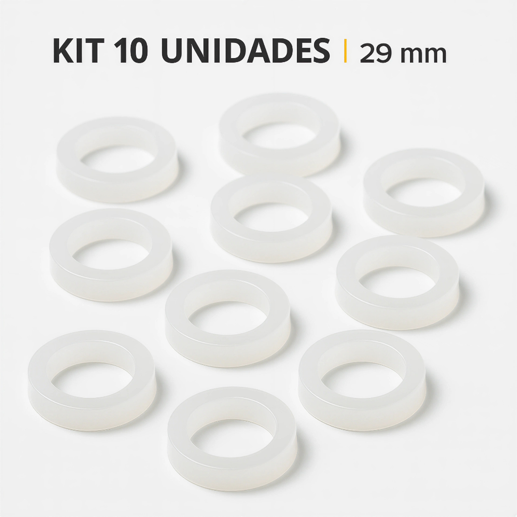 KIT 10 CALÇOS 29MM PARA ROLAMENTO 608 DIVERSOS VENTILADORES