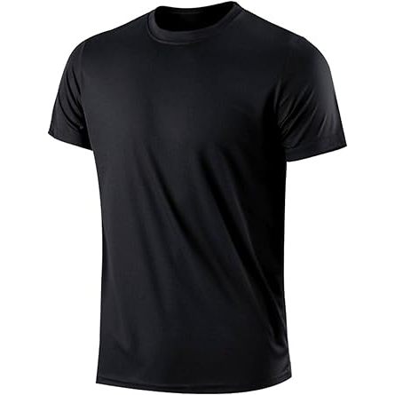Camiseta Masculina Dry Fit Academia Exercícios Respirável Preta