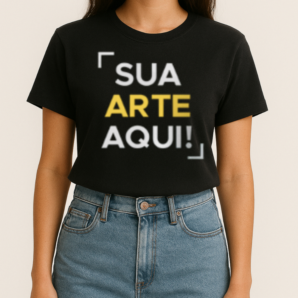 Camiseta Personalizada Feminina Blusinha Personalize Com Sua Logo