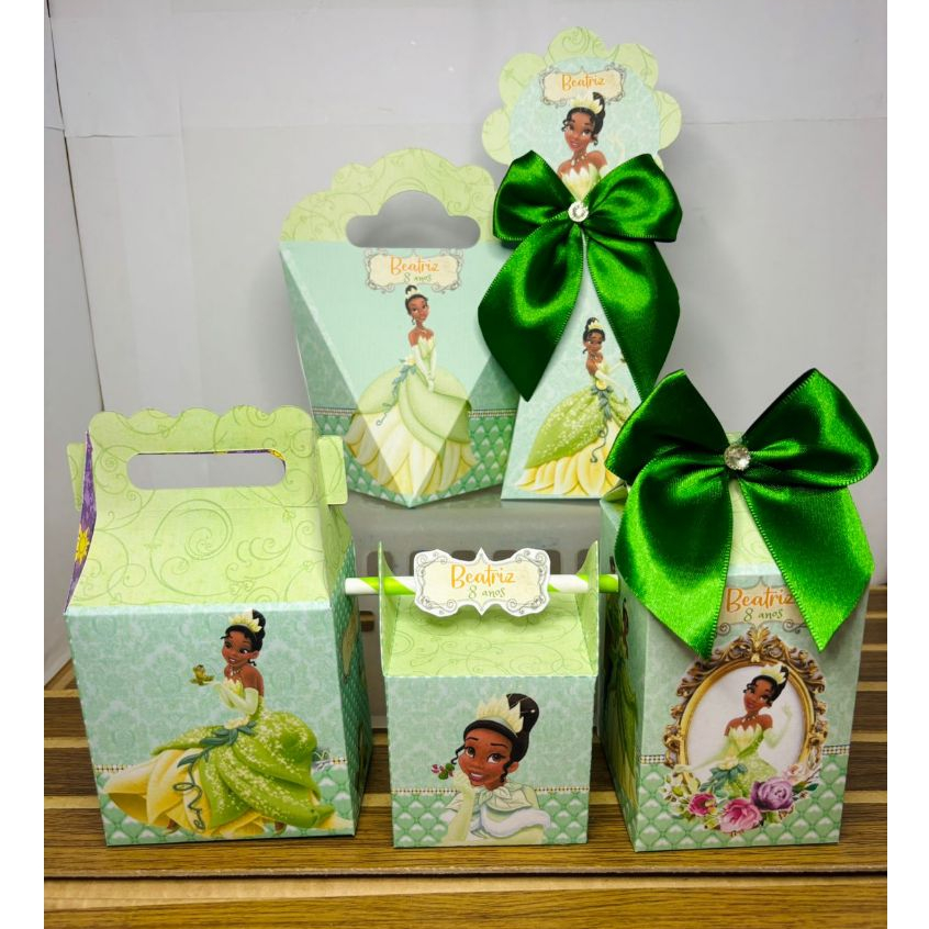 Kit Festa Princesa Tiana A princesa e o sapo Personalizados Lembrancinha Aniversário Infantil