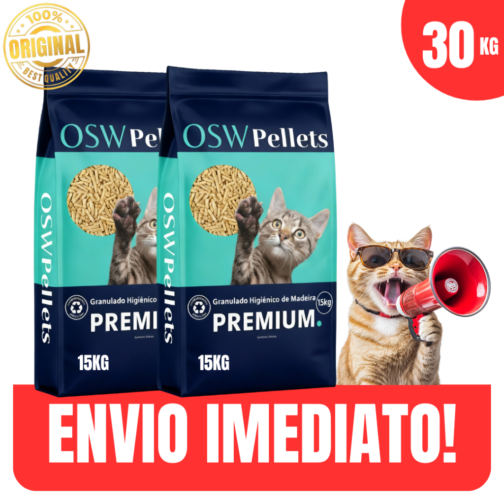 Areia p/Gatos Granulado Madeira Natural 30kg Reflorestamento Pinus Sp Gato - Envio Imediato em Oferta na Shopee