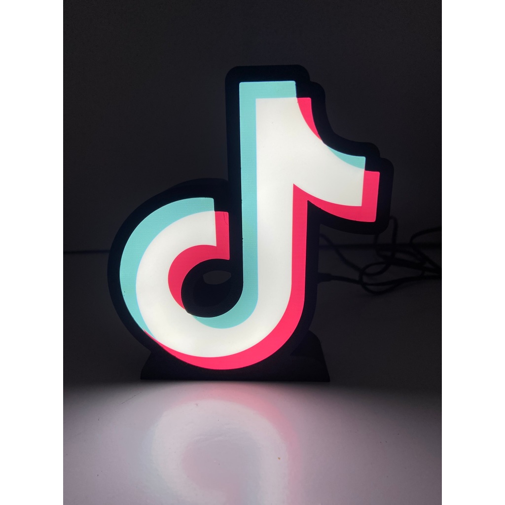 Luminoso placa LED decorativo Youtuber Natal Twitch Streamer Live 3D