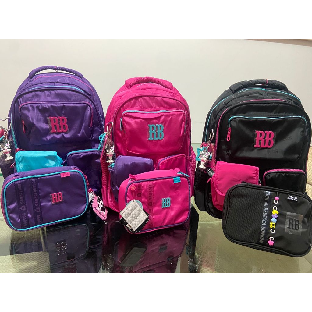 Kit Mochila Rebecca Bonbon Original + Estojo | Escolar Feminina Premium | Alta Qualidade,Soberano Stores