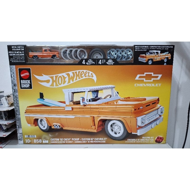 Blocos de montar BRICK SHOP Lego Chevrolet Custom 62 Chevy PICKUP 758 peças mais mini exclusiva