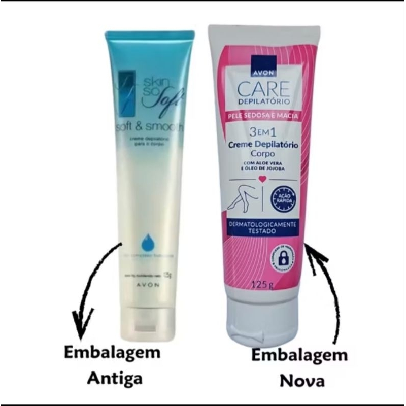Creme depilatorio para o corpo Avon care 125 g em Oferta na Shopee