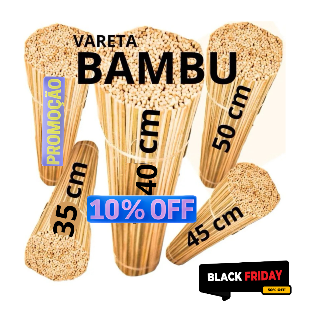 Varetas  De Bambú  de Otima  Qualidade  para Pipas ,Raia,Papagaios, 40cm, 45cm, 48cm, 50cm em Oferta na Shopee