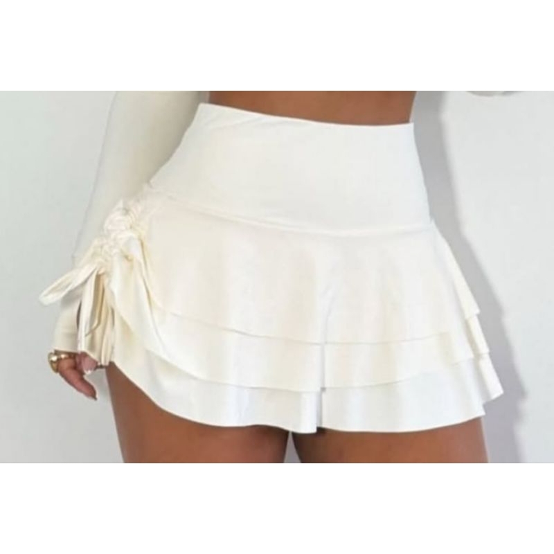 short saia babadinho em Oferta na Shopee