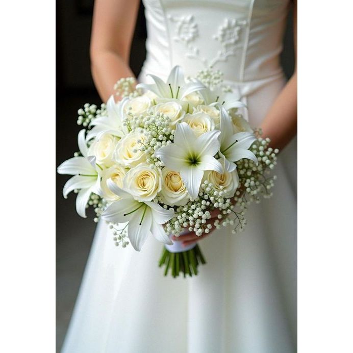 Buquê de Lírio Artificial com 5 Flores Decoração Casamento Arranjos Decorar Festas casa - YNH802256 em Oferta na Shopee