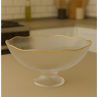 Fruteira Saladeira Organizador Multiuso De Frutas Tipo Aparência de Vidro Transparente Resistente Saladeira de Acrilico em Oferta na Shopee