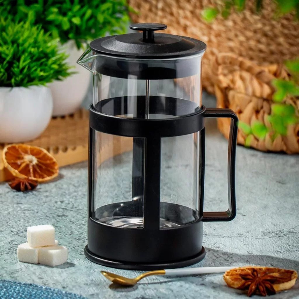 Imagem Cafeteira Prensa Francesa Café Cremeira 300ml Café Expresso Leite Cremoso