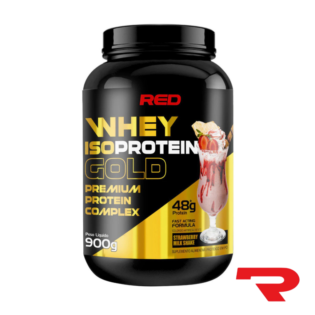Whey Protein Isolado e Concentrado Isoprotein Gold 900g  Red Series