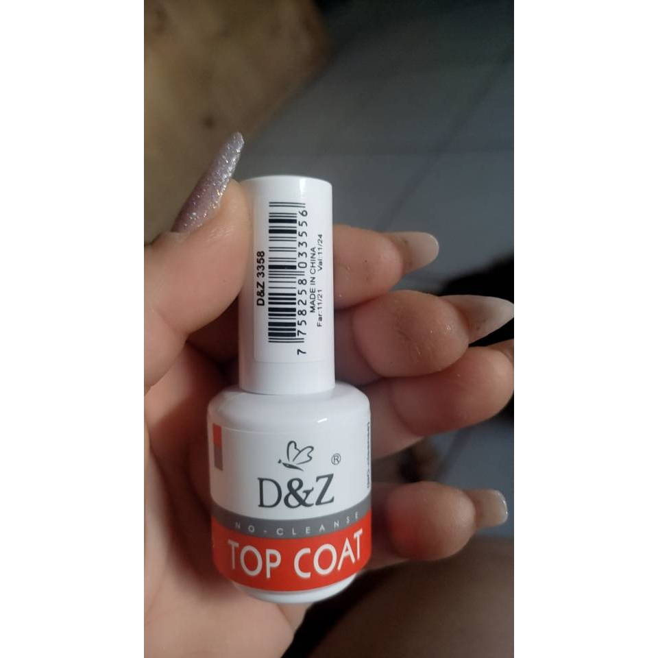 Top Coat Para Unhas 15 ml D&Z – Secagem Rápida – Ultra Brilho – Alta Durabilidade – Profissional