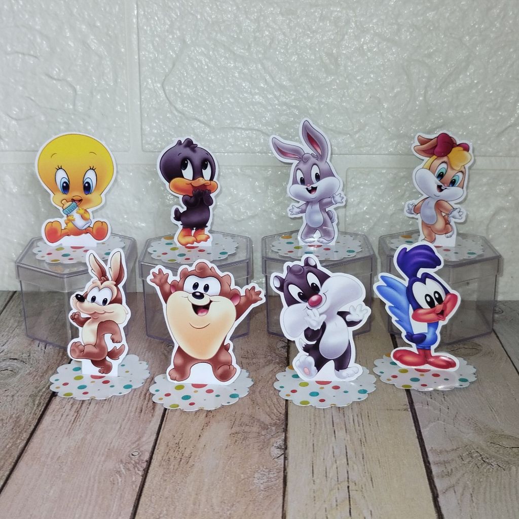 Aplique em Pé 3D LOONEY TUNES BABY Personalizado Lembrancinha Festa Infantil Kit 10 a 50 unidades em Oferta na Shopee