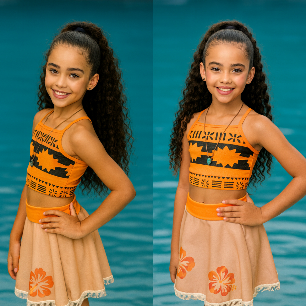 Fantasia Moana Infantil e Juvenil Menina Conjunto Blusa Elanca Light e Saia  Microfibra 2 ao 14 Anos em Oferta na Shopee