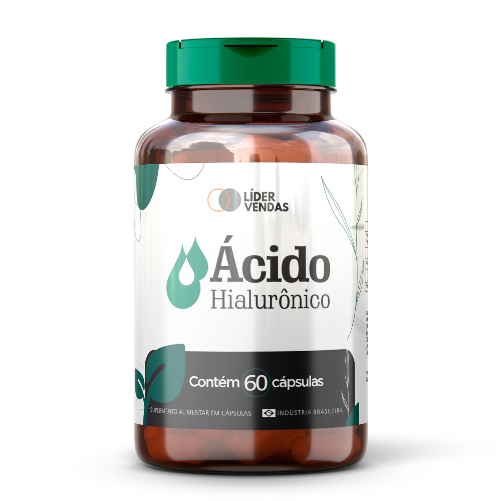 Ácido Hialurônico 500mg - 60 Cápsulas | Suplemento Alimentar de Molécula Essencial | Uso Diário em Oferta na Shopee