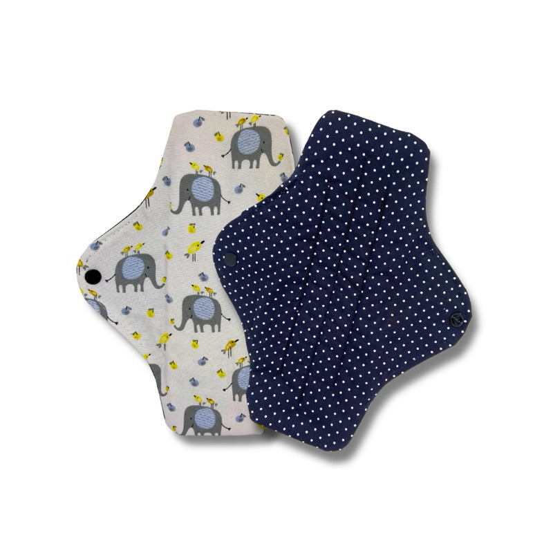 Absorvente Ecológico / Reutilizável (Fluxo moderado / Grande 23 cm)  Com 1 UN / Acompanha Porta Absorvente e Prendedor