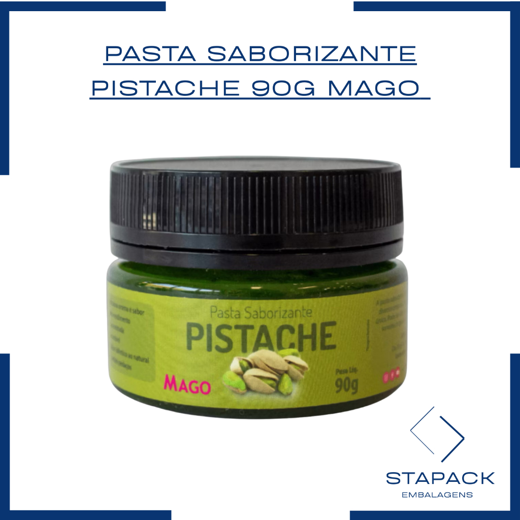 PASTA SABORIZANTE PISTACHE 90G MAGO em Oferta na Shopee