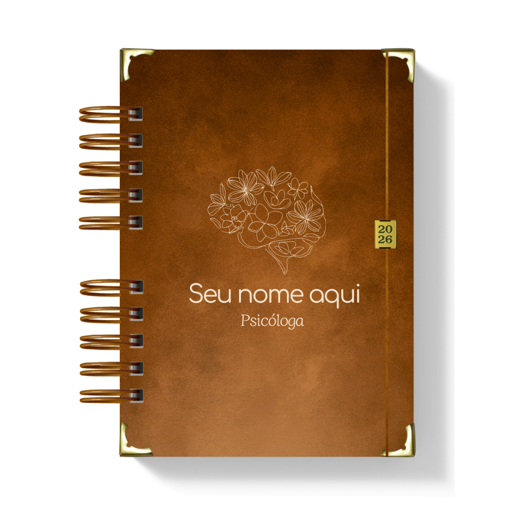 Agenda Comercial - 2026 - Psicóloga (o) - Personalizada Luxo