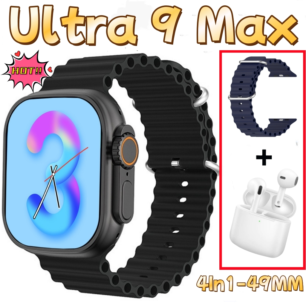 Smartwatch Ultra 9 Max 2026 New Series 9 Smart Watch 2.09 Inch HD 49mm Bluetooth With Calculator