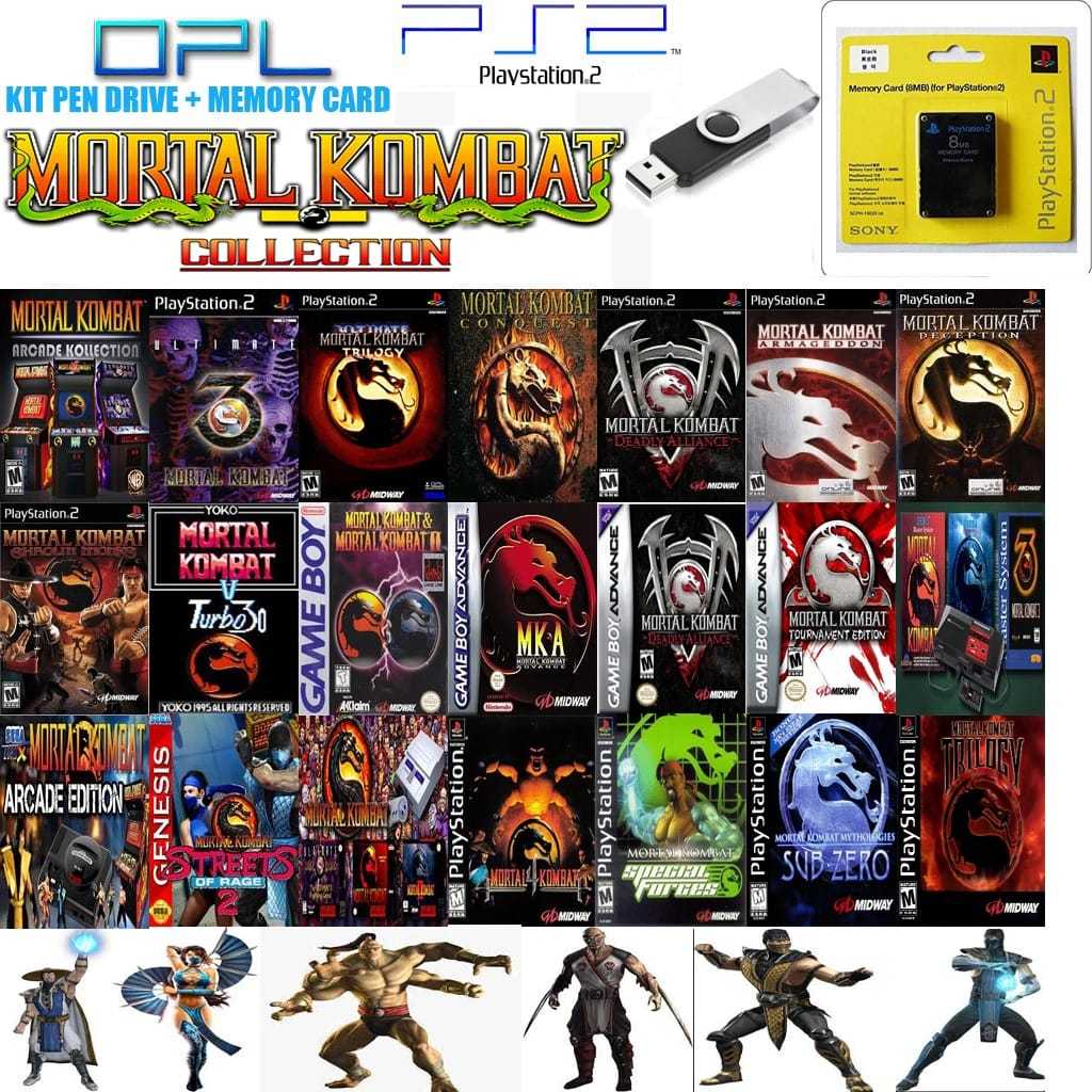 MORTAL KOMBAT COLLECTION - FULL PACK - (OPL) PS 2