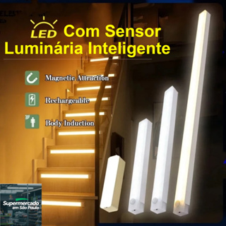 50cm/14cm Luz Noturna Recarregável Com Sensor De Presença E Movimento - Luminária Inteligente LED Sem Fio Para Casa em Oferta na Shopee