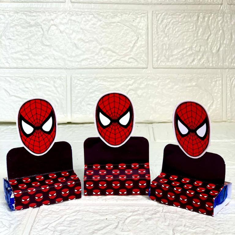 🩷🩵✨KIT PORTA BIS DUPLO - LEMBRANCINHA PERSONALIZADAS -FESTA INFANTIL ANIVERSÁRIO✨🩵🩷 HOMEM ARANHA