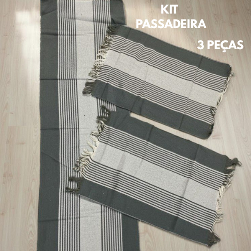 Jogo De Cozinha Tapete Passadeira 3 Peças Cores Variadas em Oferta na Shopee