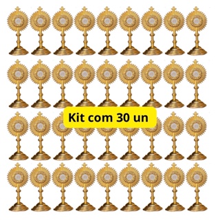Kit 20/30/50/100 Ostensórios Santíssimo Sacramento em Metal Atacado Lembrancinha Católica Crisma Catequese em Oferta na Shopee