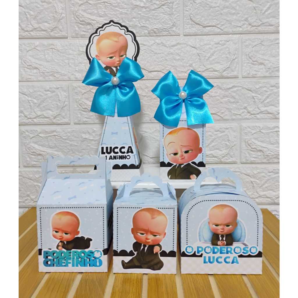 KIT de Caixinhas Personalizadas PODEROSO CHEFINHO | Lembrancinhas para festa infantil