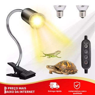 【Garantia vitalícia】Aquecedor para Aquário com Lâmpada de Aquecimento para Répteis Inclui 2 Lâmpadas 25W75W 110V/220V em Oferta na Shopee