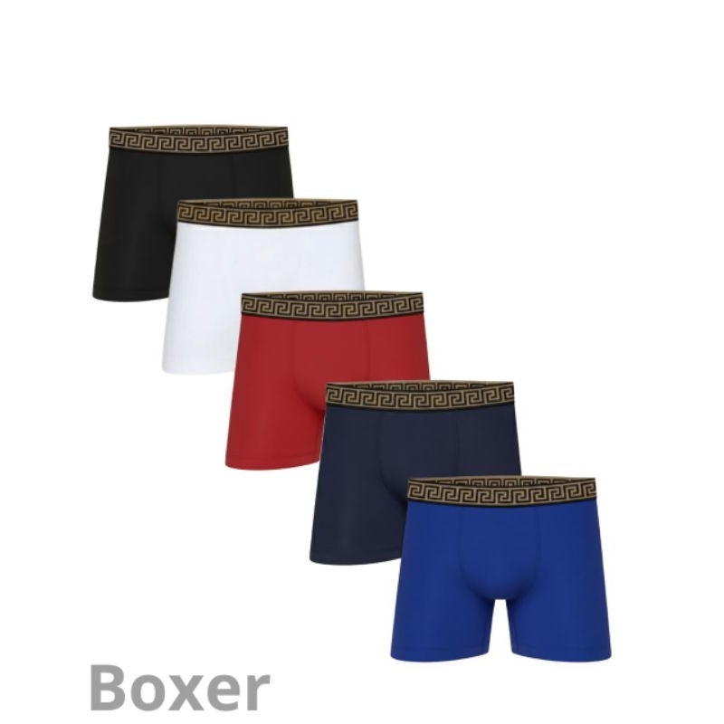 kit 5 Cuecas Masculina Boxer No Algodão Confortável Elegante