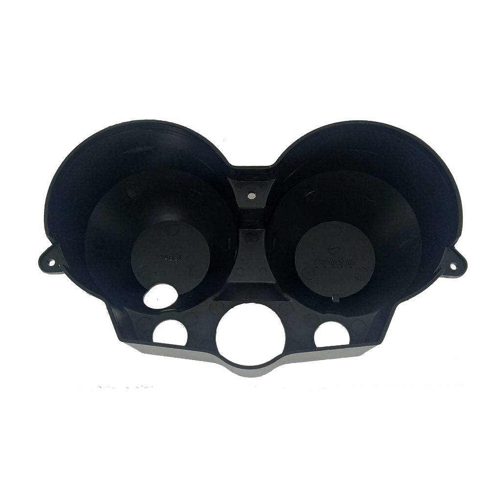 Carcaça Painel Moto Honda Fan Titan 125 Capa Inferior Orbital Preta Todos os anos e Modelos — imagem 2 de 2