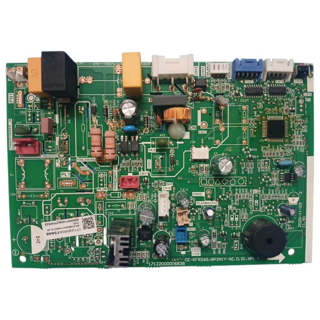 Placa Eletrônica principal da Evaporadora Midea 42TFQA22S5 17122000A15648 NOVA ORIGINAL