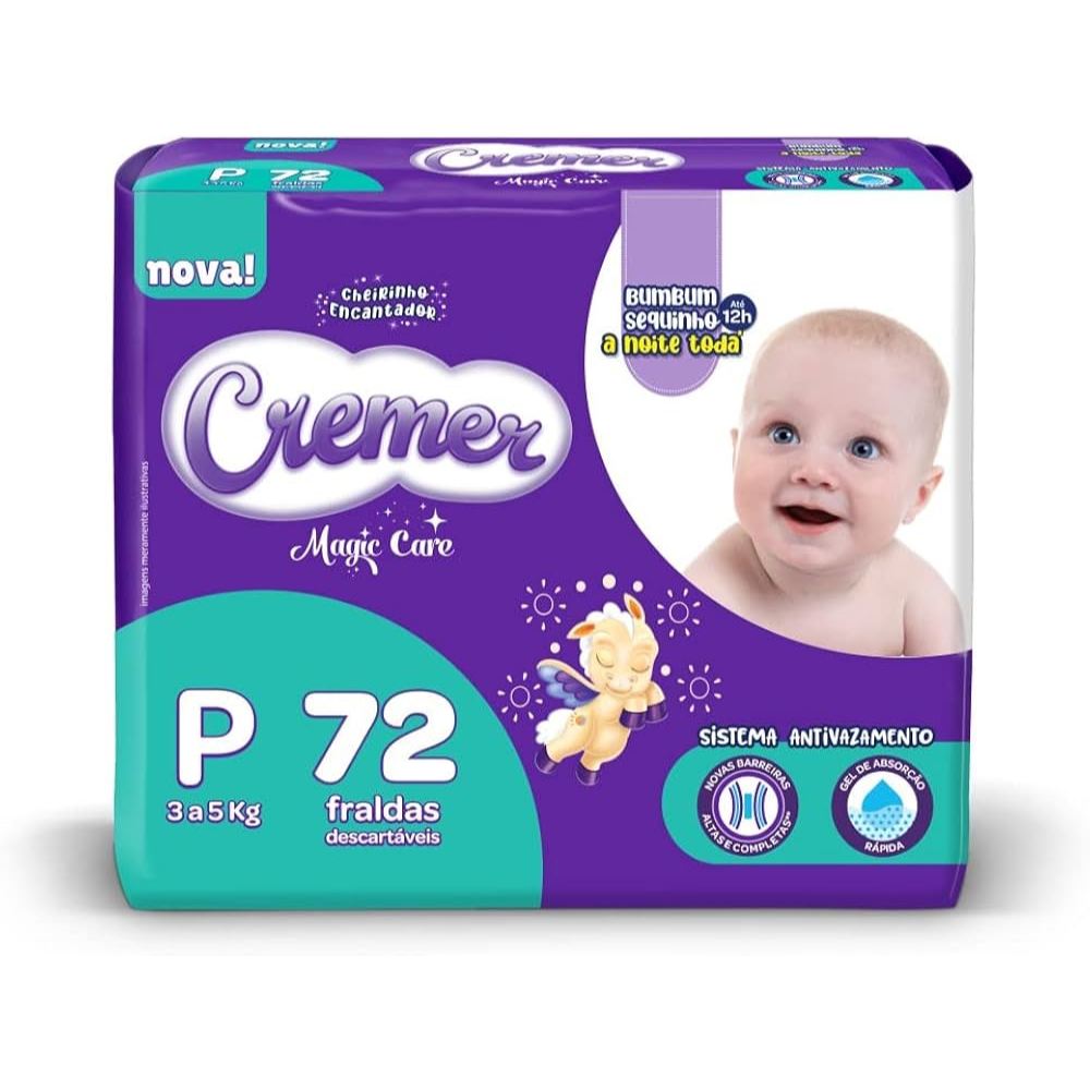 Fralda CREMER pacote grande Hiper Descartavel Magic Care