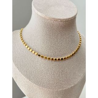 Mix Choker Colar Mini Bolinhas Esfera Achatada Folheado a Ouro 18K Dourado Feminino em Oferta na Shopee