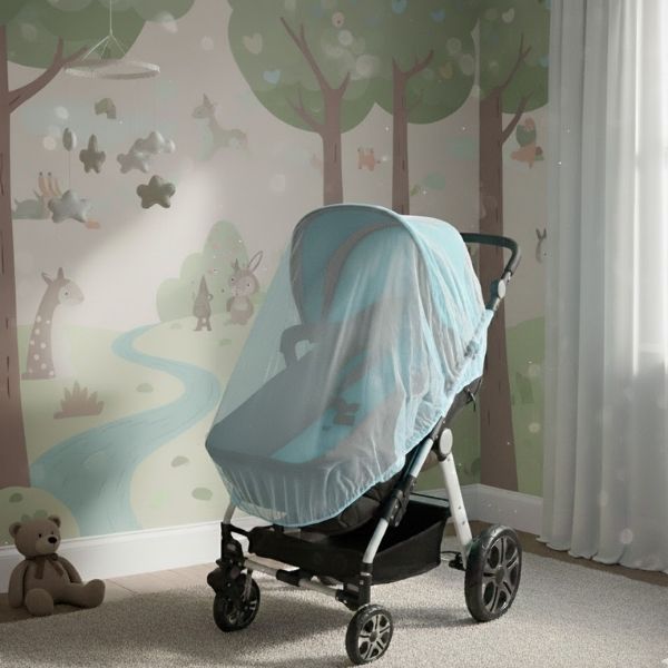 Mosquiteiro carrinho de bebê universal com Elasticidade