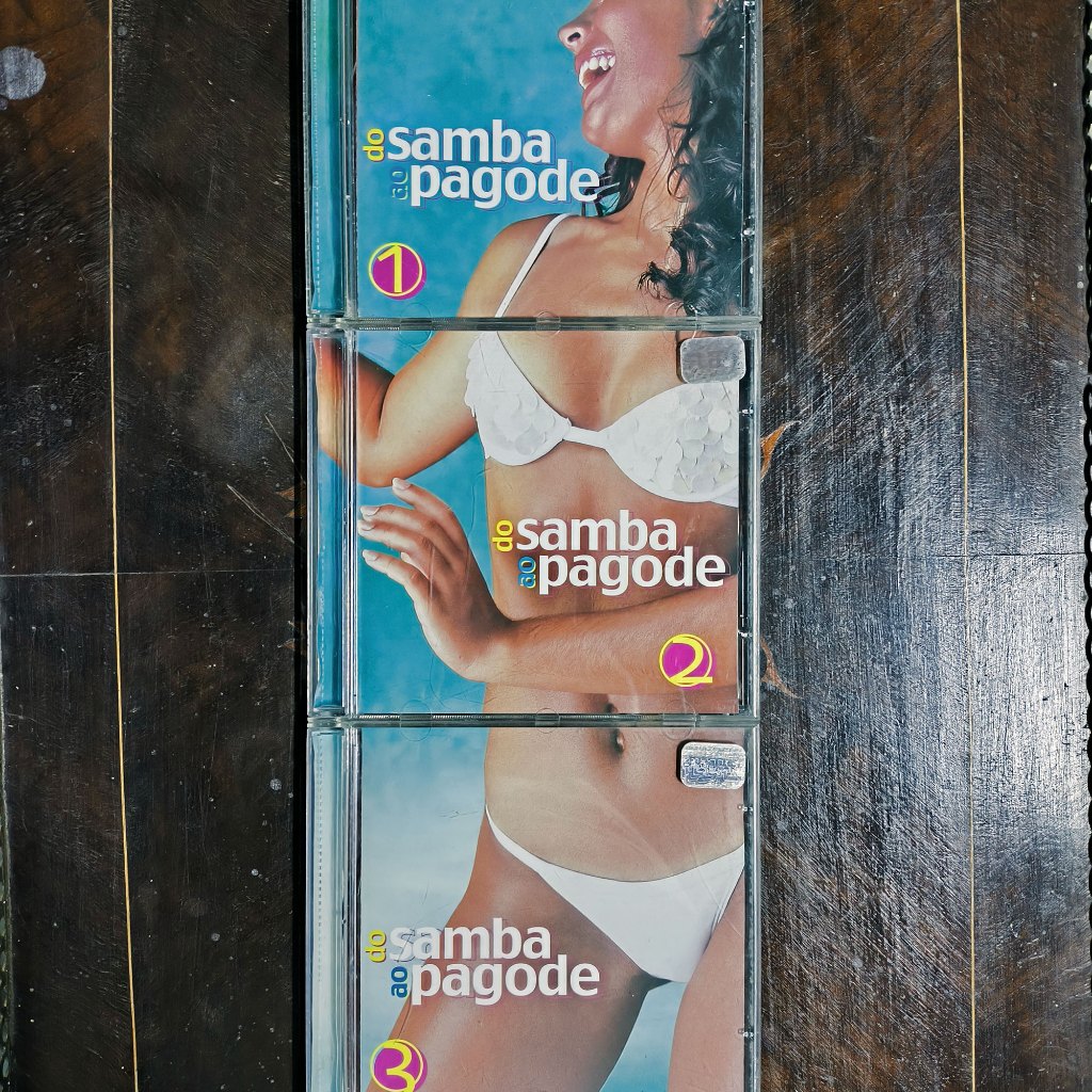 Três Cds da coleção Do Samba ao Pagode, volumes 1,2 e 3