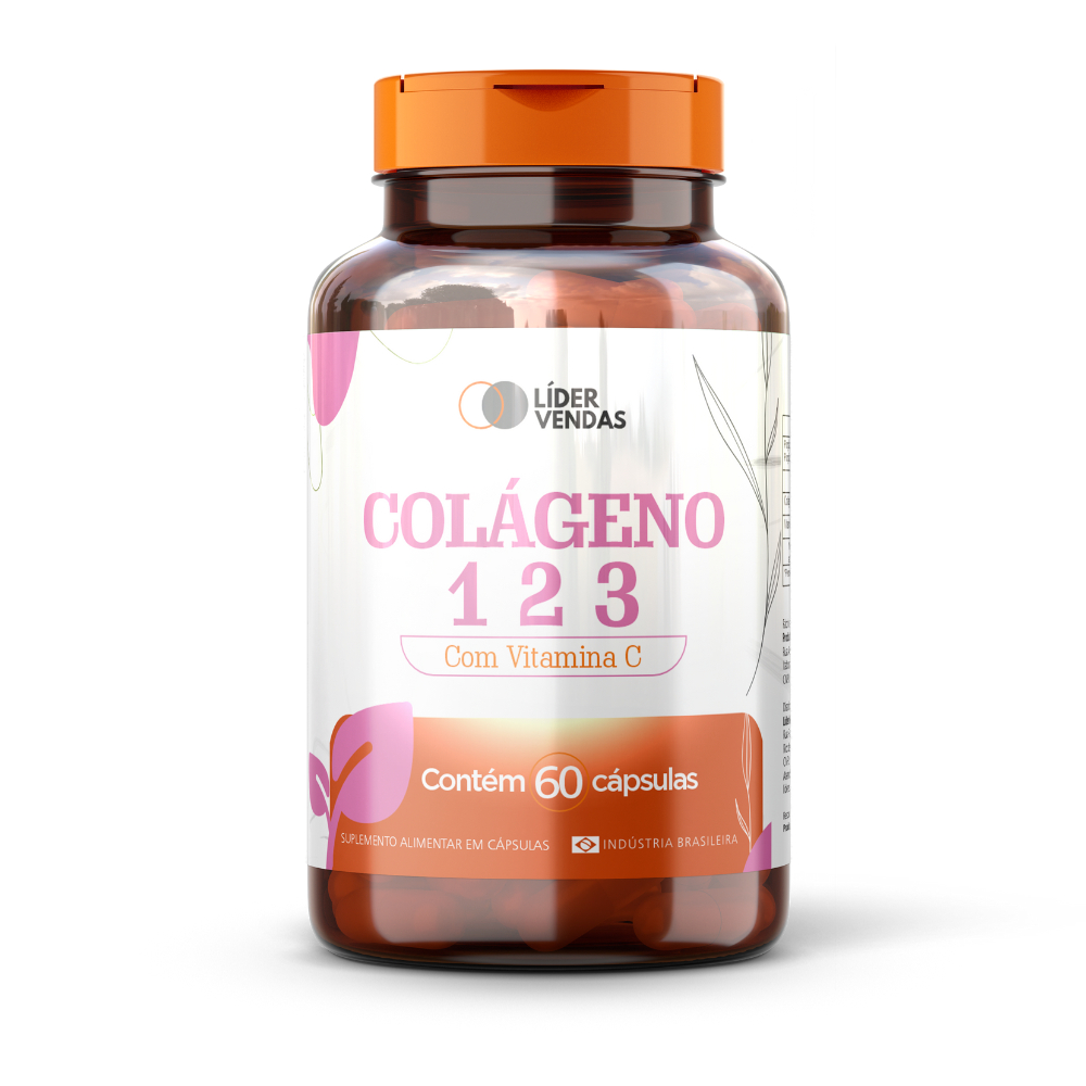 Colágeno Tipo 1, 2 e 3 500mg - 60 Cápsulas | Blend Completo para Pele e Articulação | Uso Diário