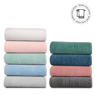 Toalha Banho 100% Algodão Fio Penteado Barrado Aveludado Toque macio Ótima Absorção 420 g/m² em Oferta na Shopee