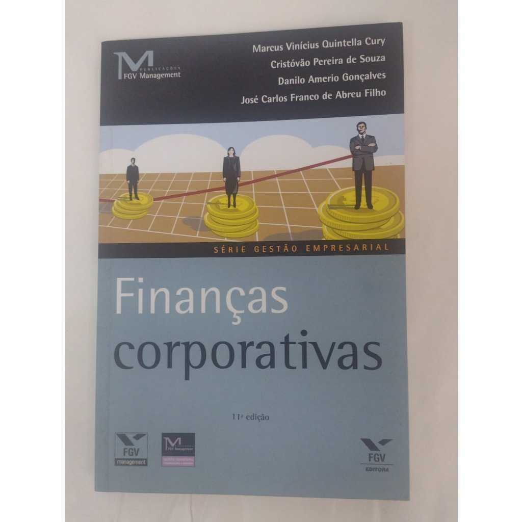 LIVRO Finanças Corporativas - Autor: Marcus Vinicius - Editora: FGV - R0414