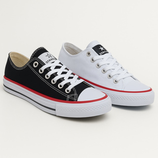 Kit 2 Pares Tênis Cano Baixo Unissex Star world All Confortável Casual Preto Branco em Oferta na Shopee